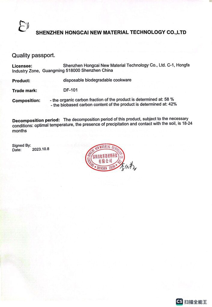 Quality passport